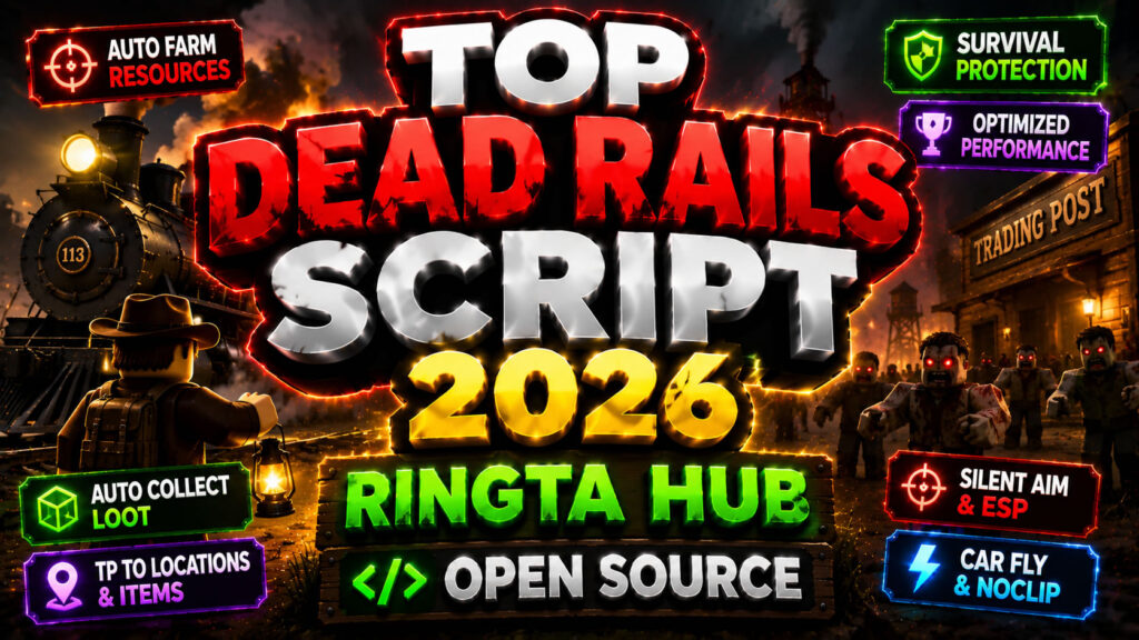 Top Dead Rails Script 2026, Ringta Hub, Open Source