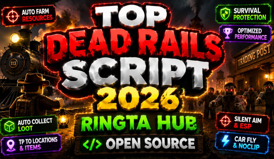 Top Dead Rails Script 2026, Ringta Hub, Open Source