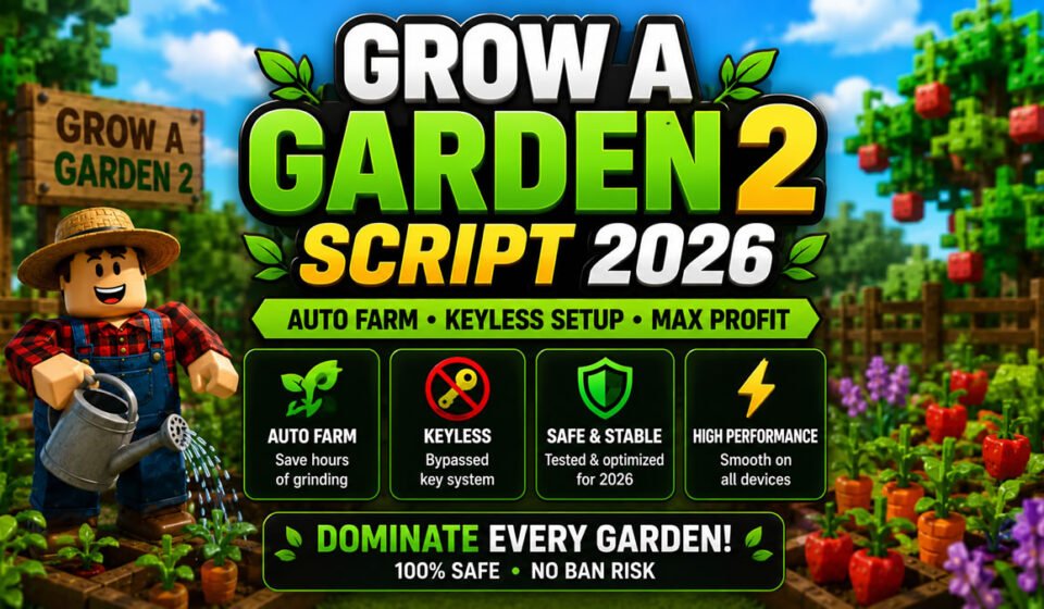 Top Grow a Garden 2 Script 2026, Auto Farm, Keyless Setup
