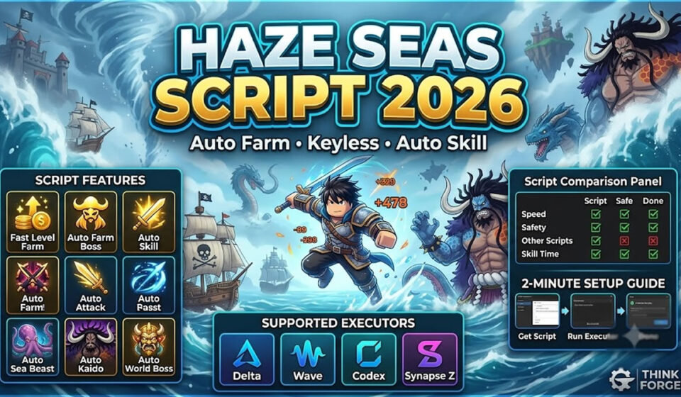 Top Haze Seas Script 2026, Fast Auto Farm, Sea Beast