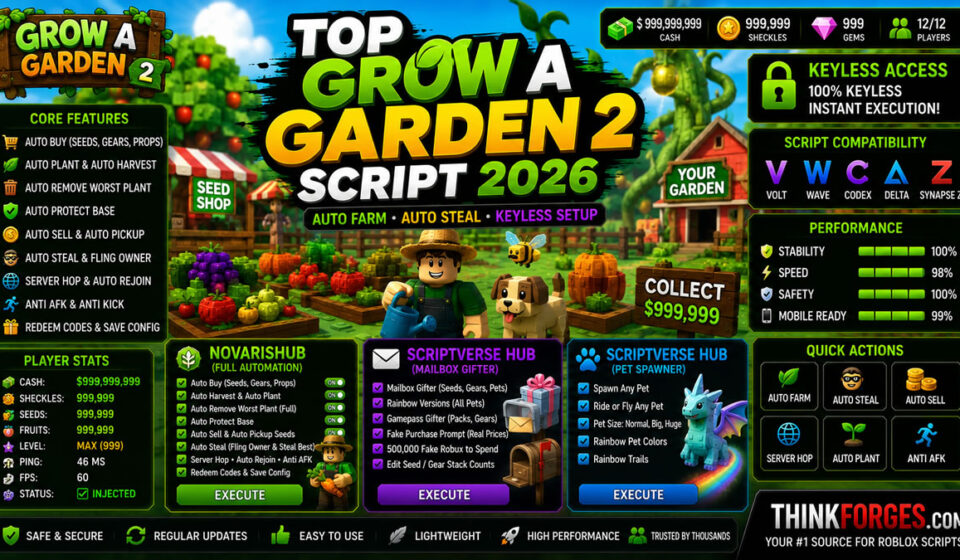 Top Grow a Garden 2 Script 2026, Auto Sell, Mailbox Gift