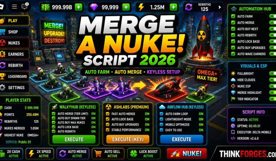 Best Merge a Nuke! Script 2026, Keyless Auto Buy Spawn