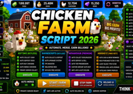 Best Chicken Farm Script 2026, Keyless Auto Deposit, Free