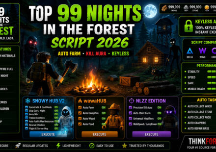 Top 99 Nights in the Forest Script 2026, Auto Farm, Keyless