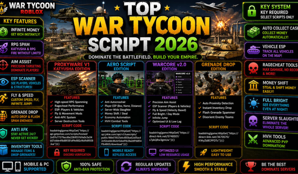 War Tycoon Script