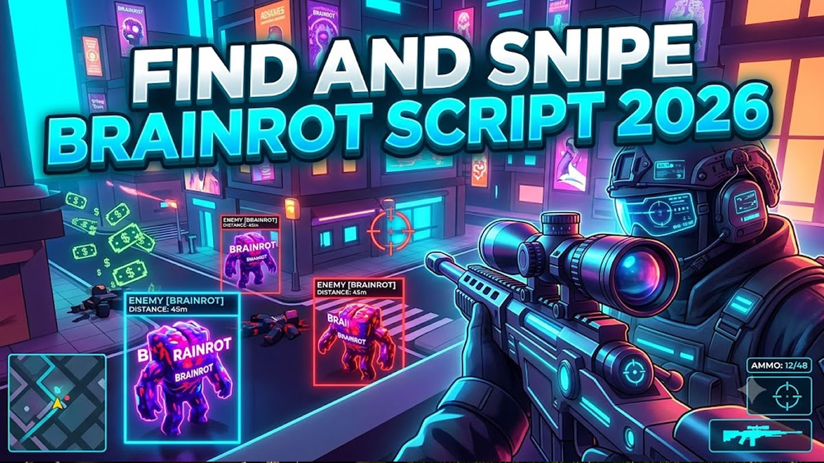 Top Find and snipe Brainrot Script 2026, Auto Farm, Godmode Setup