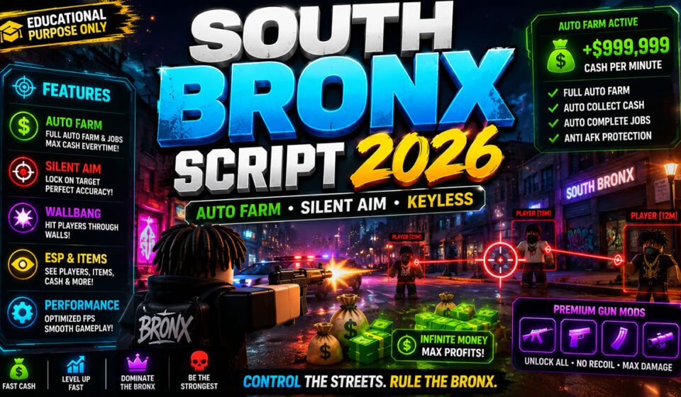 Best South Bronx Script 2026, Auto Farm, Inf Money Hud