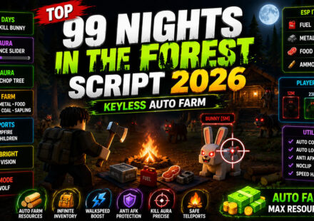 Best 99 Nights in the Forest Script 2026, Keyless Zeldra Hub