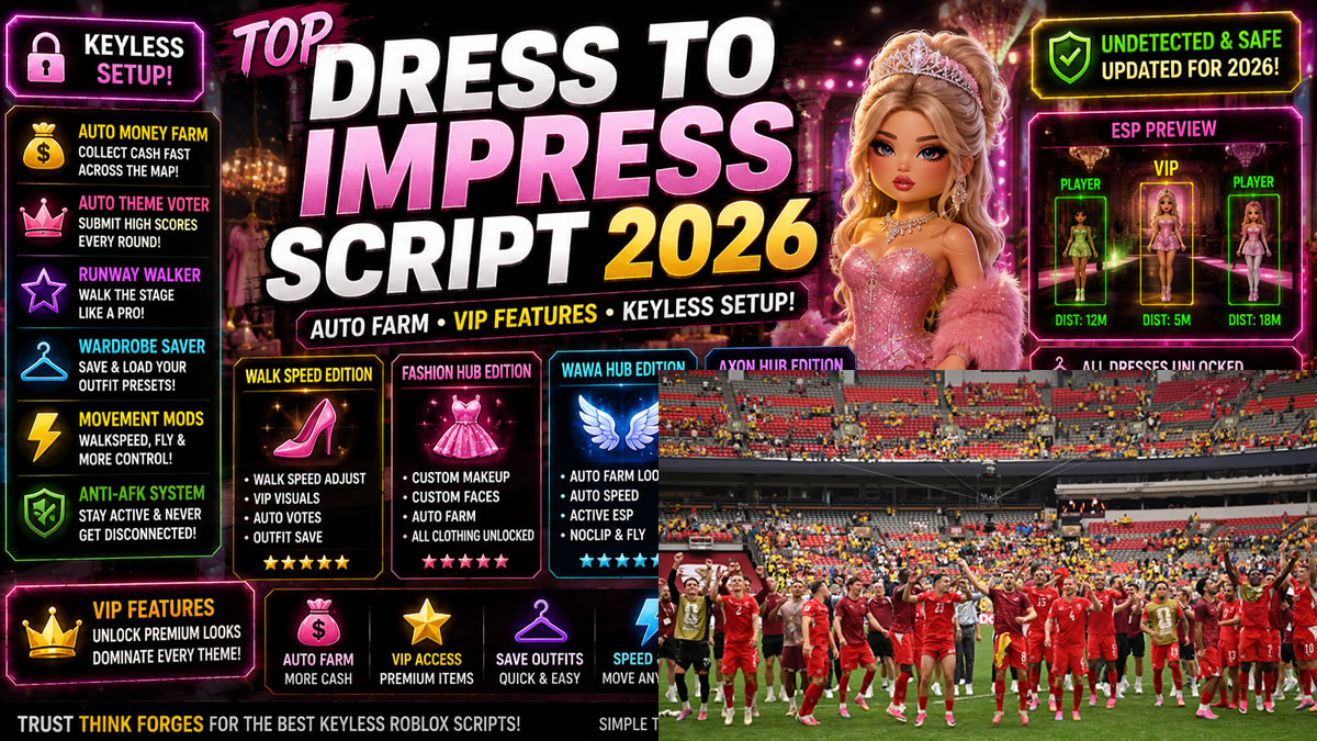 Top Dress To Impress Script 2026, Auto Farm, VIP Features