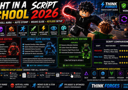 Premium Fight in a School Script 2026, Auto Stomp, M1 Macro