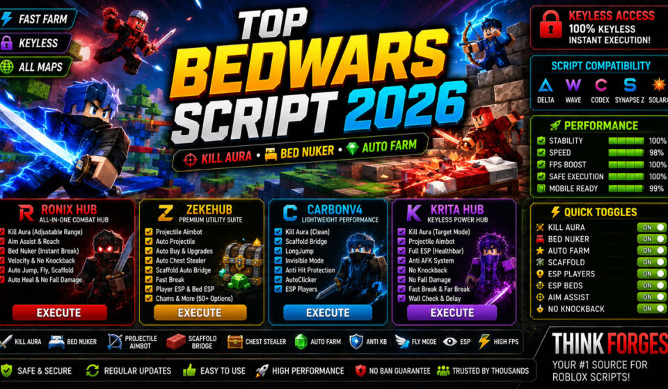 Best BedWars Script 2026, Keyless CarbonV4 Mechanics