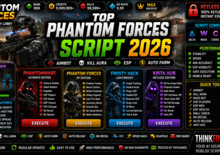 Top Phantom Forces Script 2026, Silent Aim, Keyless Hub