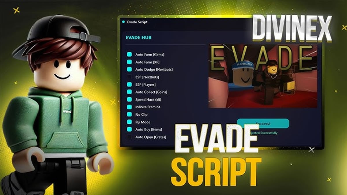 Top Evade Script 2026, God Mode, Keyless Auto Farm