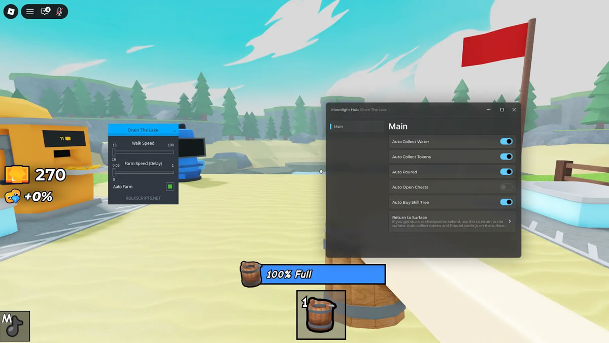 Top Drain the Lake Script 2026, Auto Farm, Forge Hub Setup
