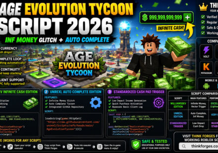 Premium Age Evolution Tycoon Script 2026, Auto Complete