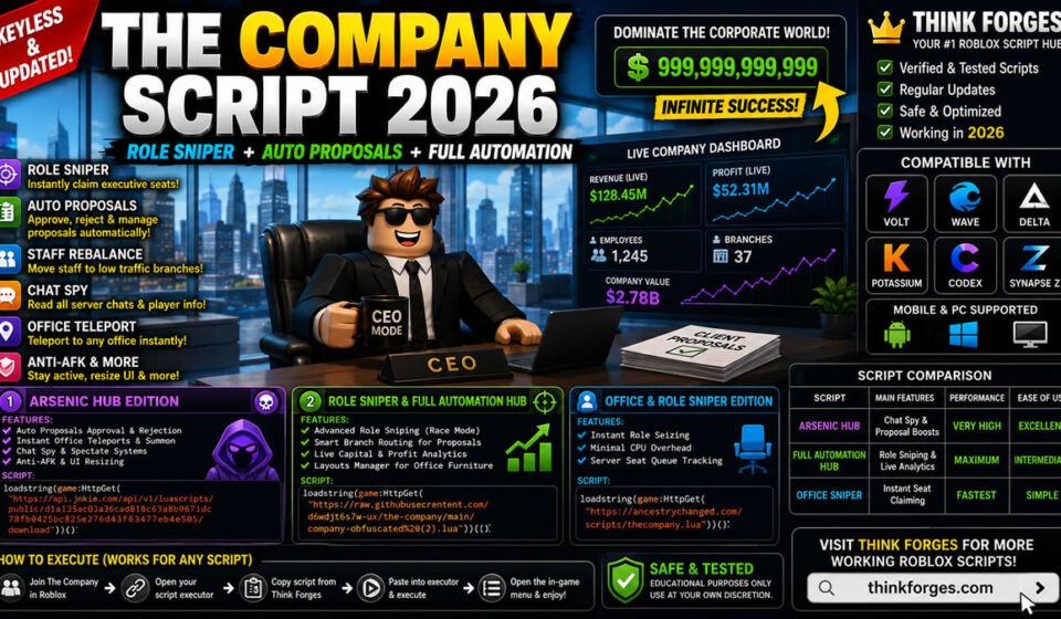 Top The Company Script 2026, No Key Auto Staffing Layout