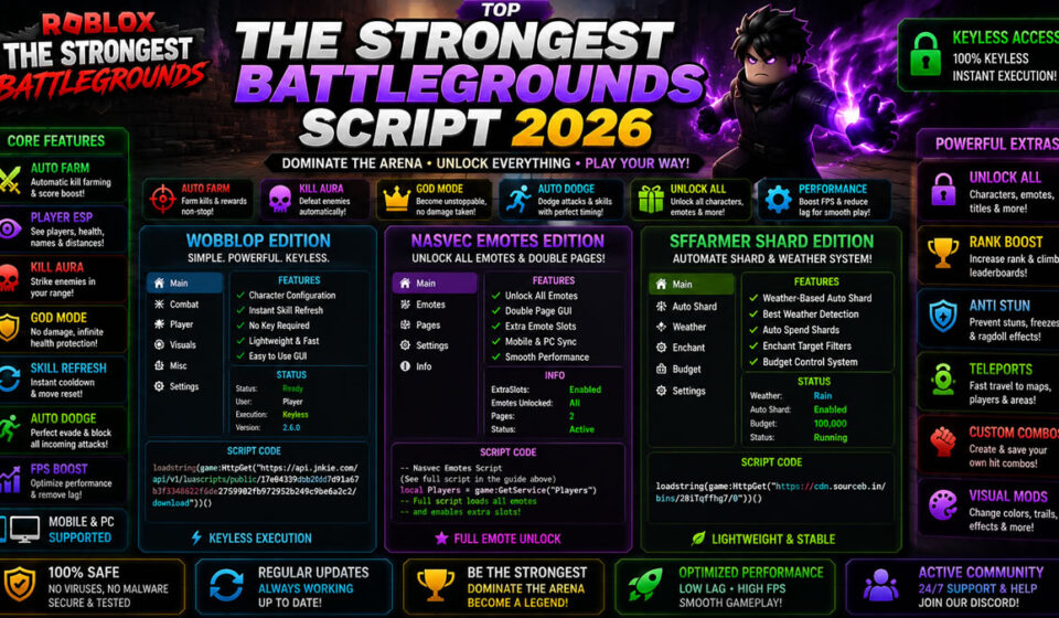 The Strongest Battlegrounds Script